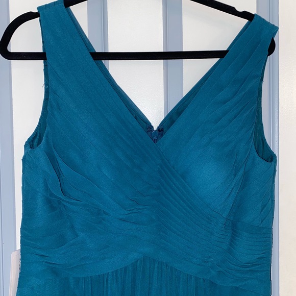 Azazie Flora Peacock Dress NWT Size 14 - Picture 3 of 5